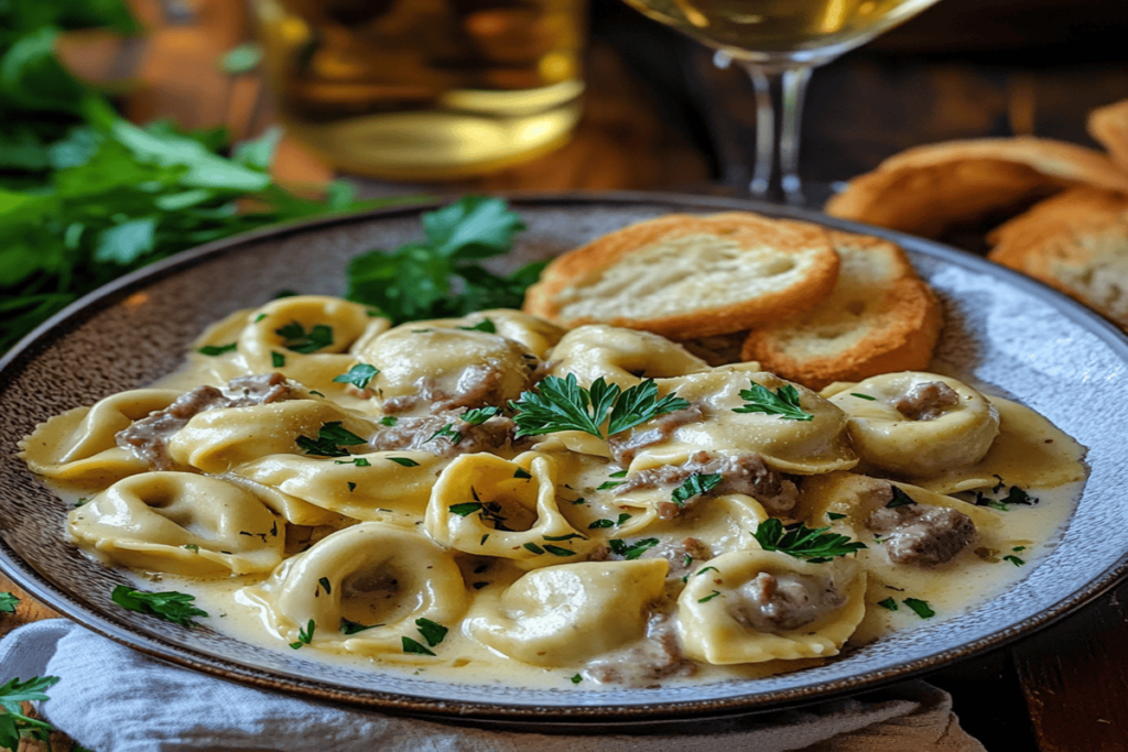 Cheesesteak Tortellini Recipe